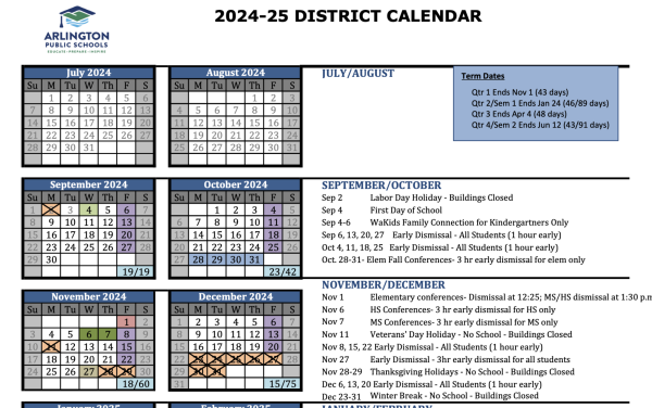 Arlington High School 2025 Calendar